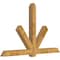 Ekena Millwork Kennewick Rough Sawn Timber Gable Bracket, Western Red Cedar, 96"W x 60"H x 6"D x 6"F, 15/12 Pitch GBW096X60X0606KEN00RWR - alternate 5